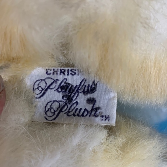 18" 1988 Chrisha Playful Plush cat kitty stuffed snimsl yellow spotted - Picture 4 of 10